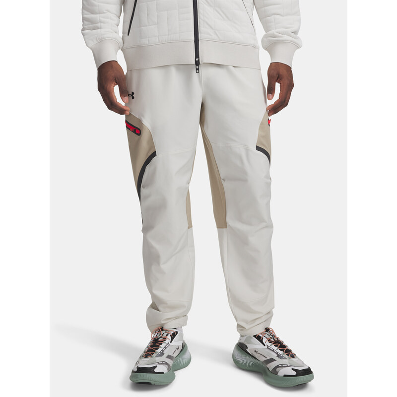 Mens Sports Pants Under Armour UA Unstoppable Cargo Pant-WHT - Men 67038751