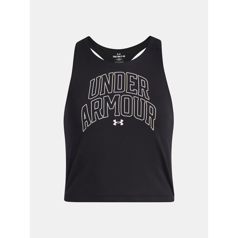 Girls tank top Under Armour UA Motion Branded Tank-BLK - Girls 65233243
