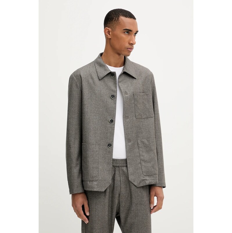 Vlnené sako BARENA VENEZIA Overshirt Visal 66654193