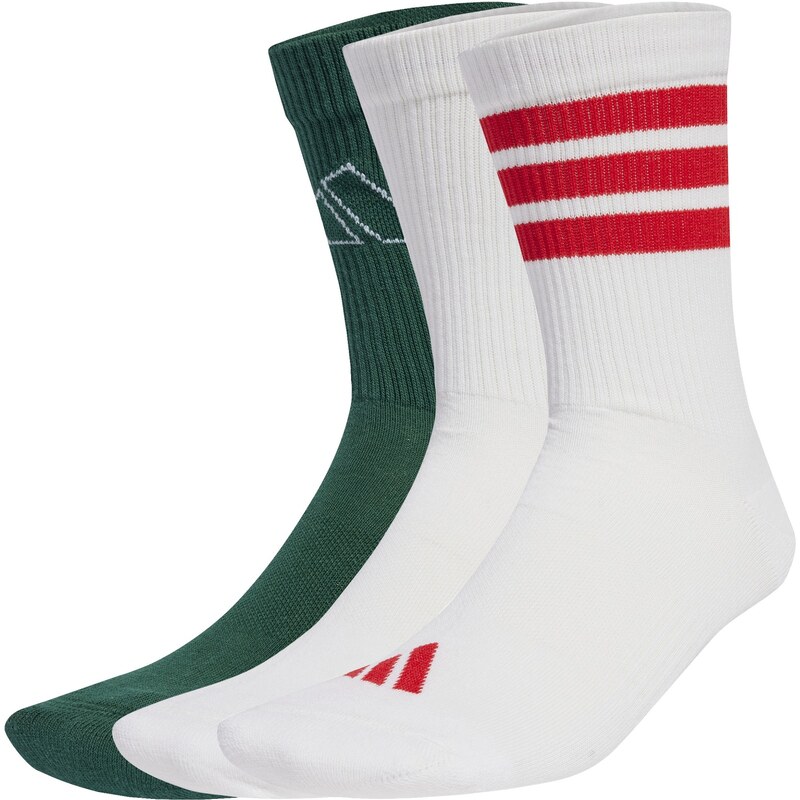 adidas Performance adidas Logo Socks 3 Pairs WHITE/WHITE/POWPLU 65051897