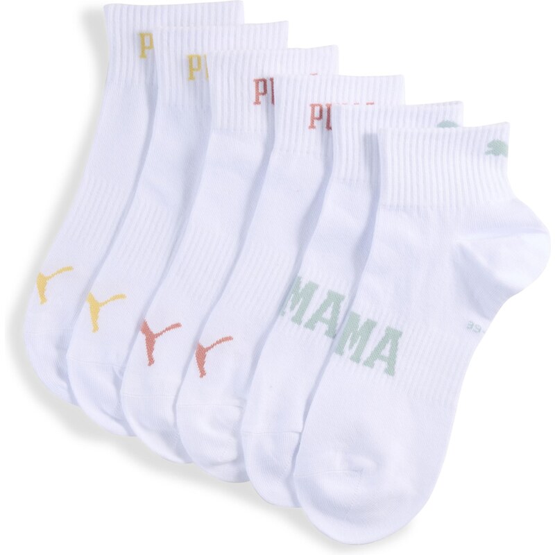 Puma unisex logo quarter 3p white combo 65051923