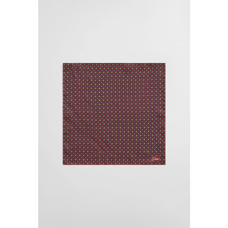 VRECKOVKA GANT FOULARD PRINT POCKET SQUARE PLUMPED RED 65051968