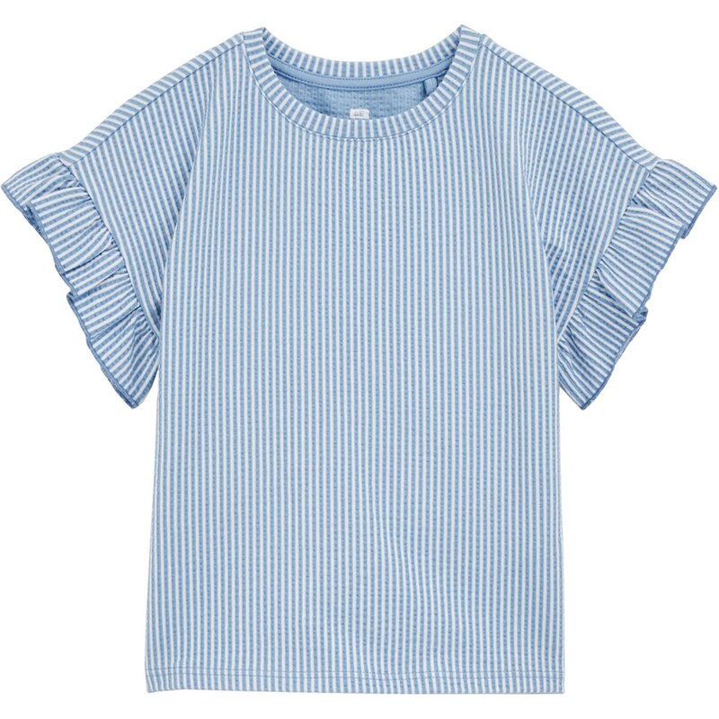 WE Fashion Tričko svetlomodrá / biela 65656057