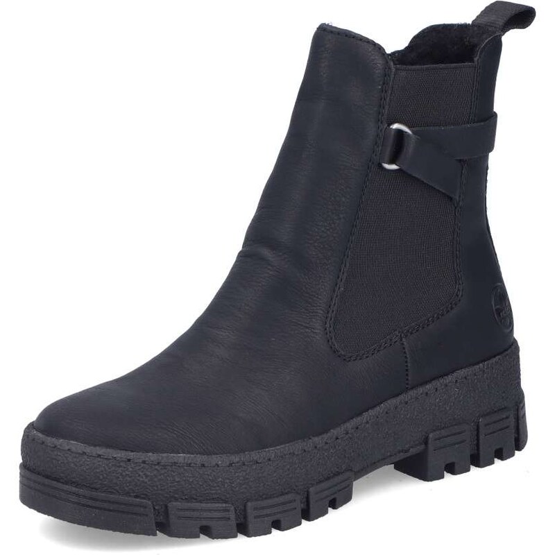 Dámska členková obuv RIEKER Y0212-00 čierna W5 65056367