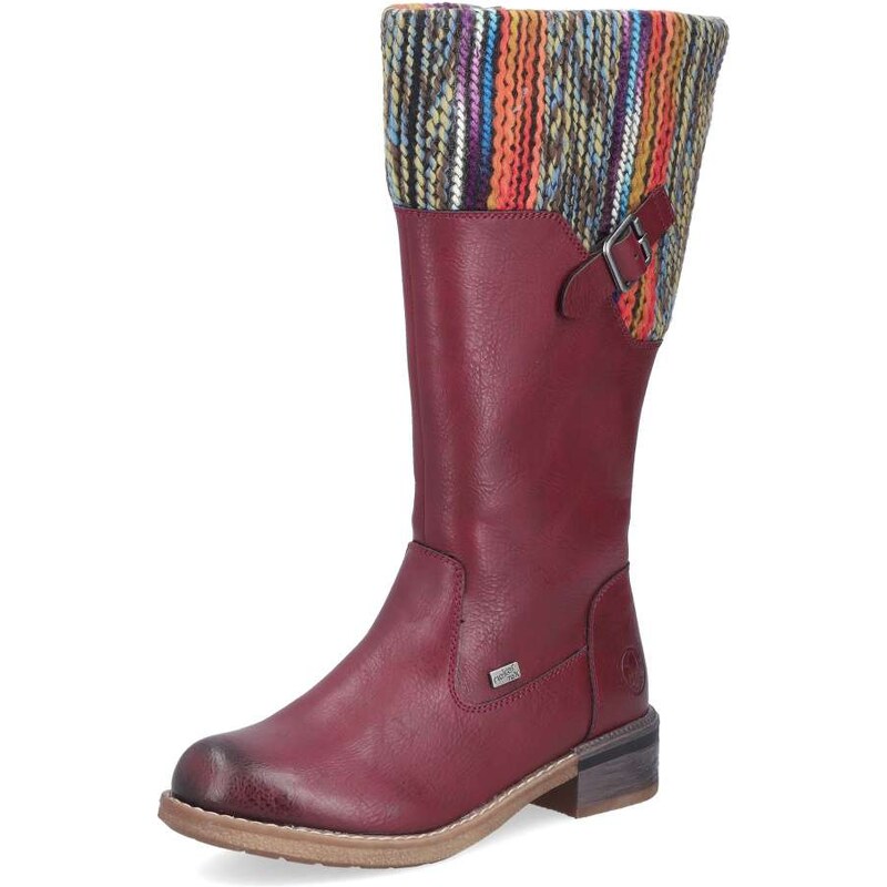 Dámske čižmy RIEKER 94692-35 červená W5 65056372