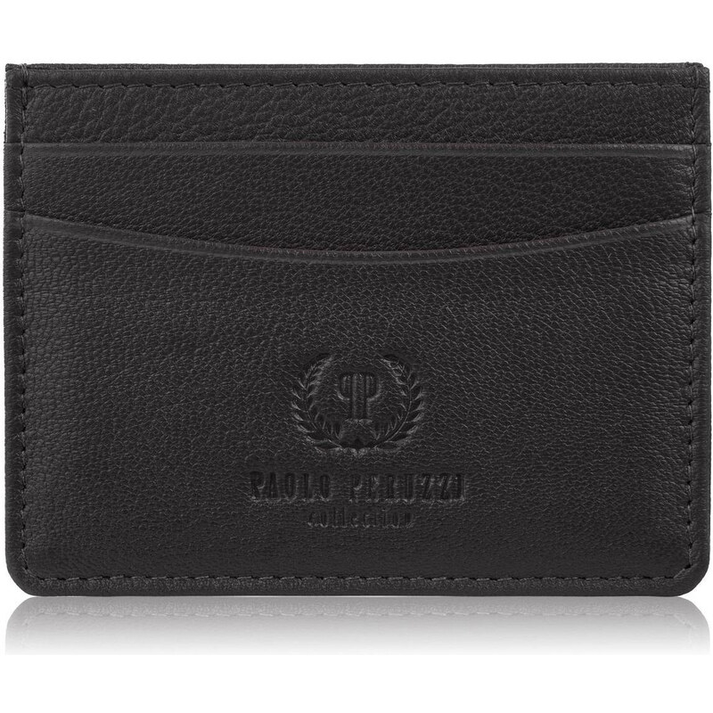 Paolo Peruzzi Kožené praktické puzdro na karty a vizitky | hnedá T-151 64735434