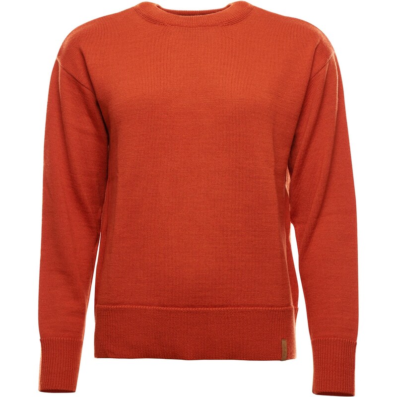 Dámsky tenký vlnený sveter Vlnka oranžová veľkosti oblečenia S/M 65797072