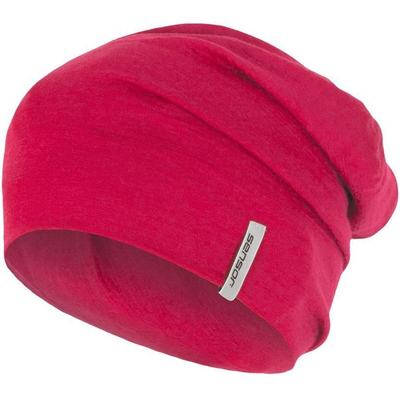 Vlnená čiapka Sensor Merino Active ružová veľkosti oblečenia M 65797124