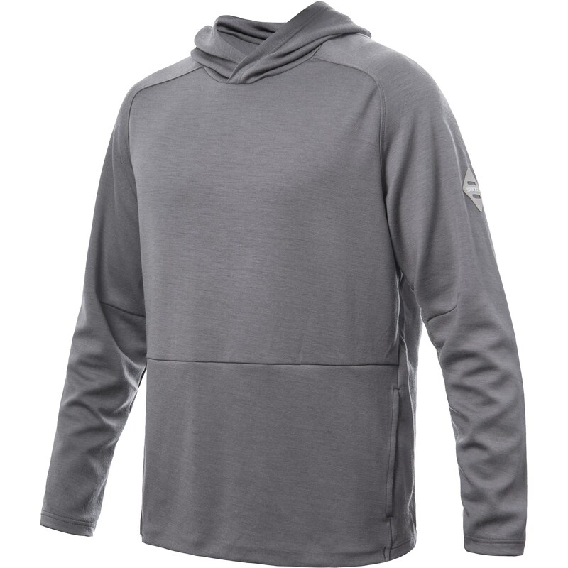 Pánska mikina s kapucňou Sensor Merino Upper sivá veľkosti oblečenia S 65797120