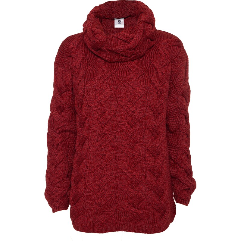 Dámsky vlnený sveter Vlnka S03 červená veľkosti oblečenia S 65797106