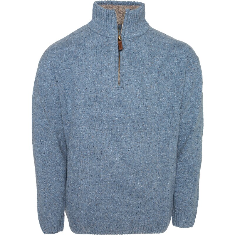 Vlnka Pánsky vlnený sveter S10 modrá veľkosti oblečenia M 65797109