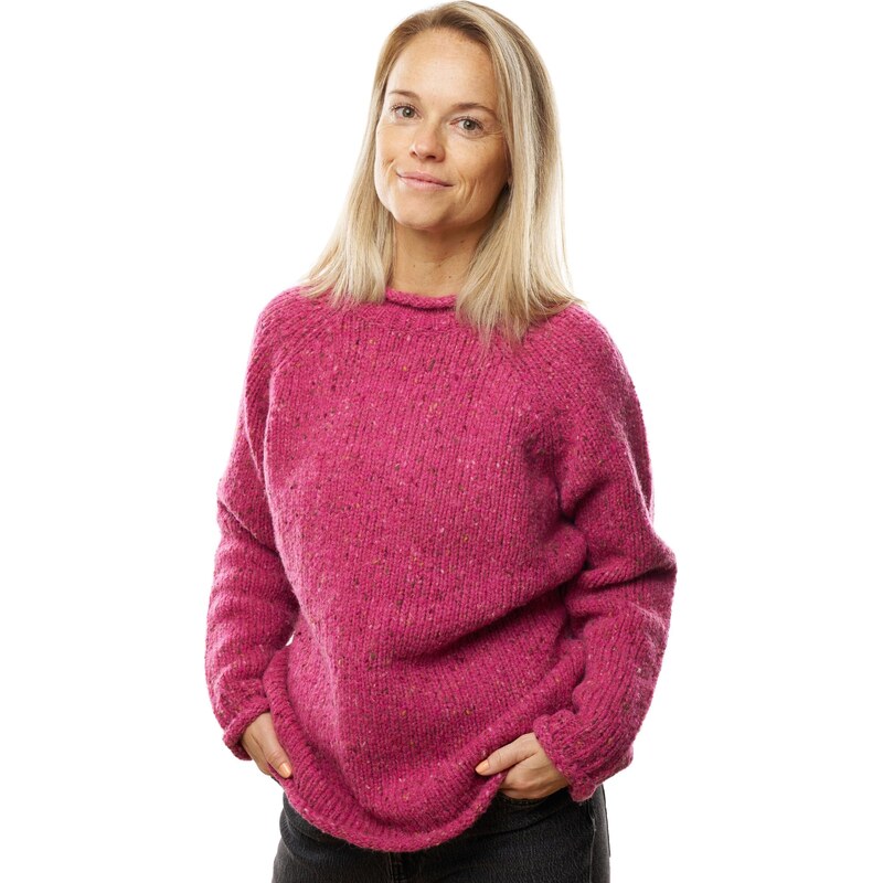 Vlnka Dámsky vlnený sveter pulóver ružová veľkosti oblečenia S 65797112