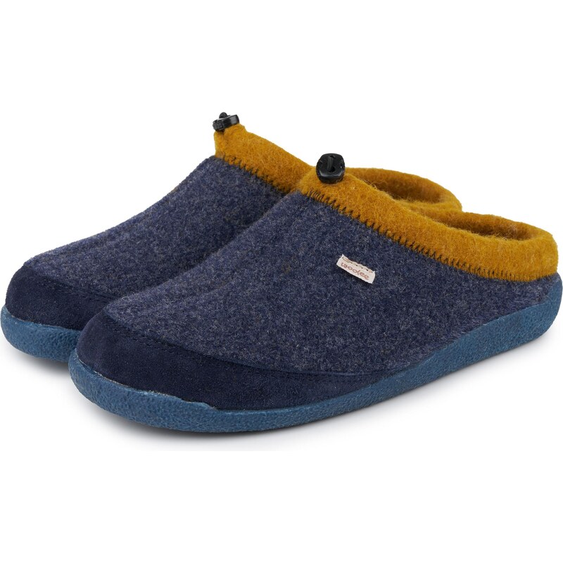 Vlnka Dámske barefoot filcové papuče Yuri modrá veľkosti obuvi - 65797146