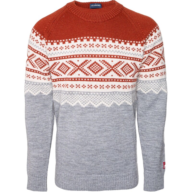 Pánsky sveter Ulvang Marius Roundneck hnedá veľkosti oblečenia M 65796982