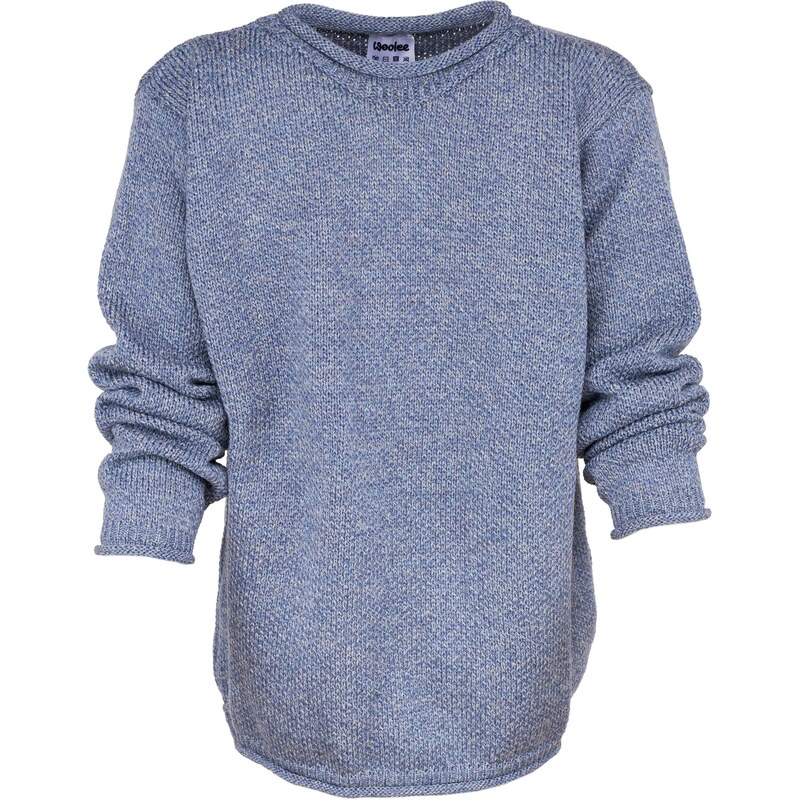 Vlnka Pánsky vlnený pulóver sveter Merino modrá veľkosti oblečenia S 65797144