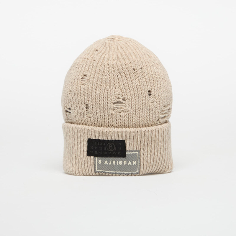 Čiapka MM6 Beanie Beige Melange S 65065880