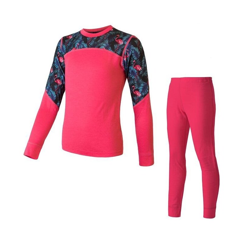 Detská súprava funkčného oblečenia Sensor Merino Impress magenta 65796987