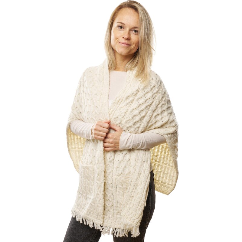 Vlnka Vlnený kardigán Merino s vreckami prírodná veľkosti oblečenia 65797126