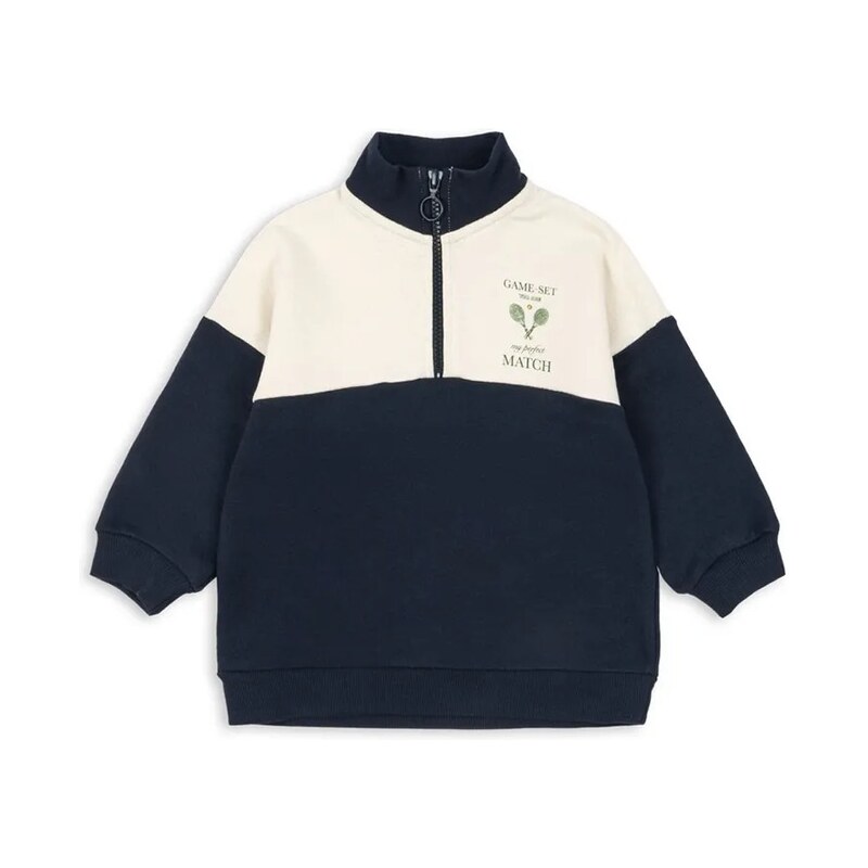 Mikina Konges Sløjd LOUPY LOU HALF ZIP SWEAT OCS 65064571