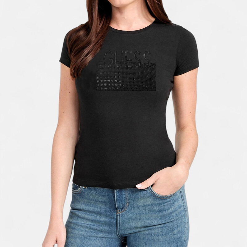 Dámské černé triko Guess 56309 65064236