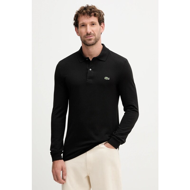 Bavlnené tričko s dlhým rukávom Lacoste 65064692