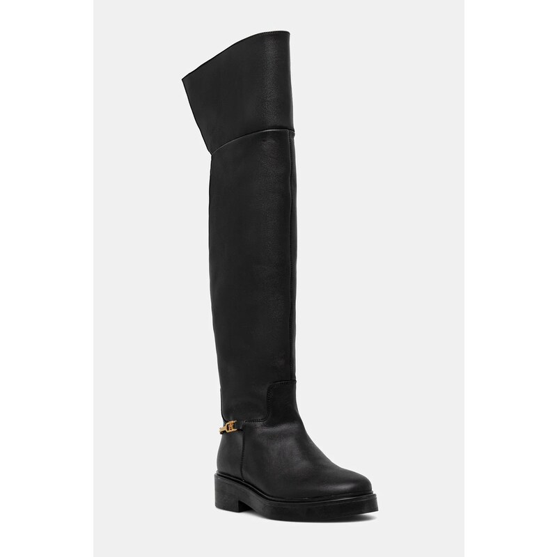 Kožené čižmy Tommy Hilfiger TH HORSEBIT RIDING OVERKNEE BOOT 65064719