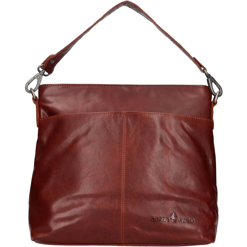 Dámska kožená kabelka Greenwood Babet - koňak 65065309