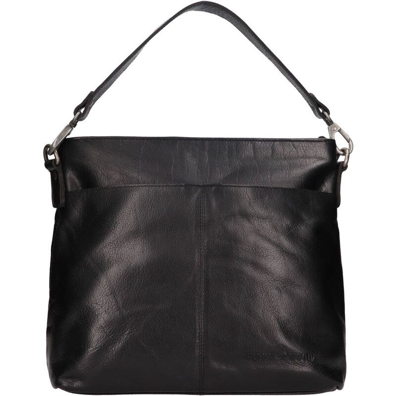 Dámska kožená kabelka Greenwood Babet - čierna 65065311