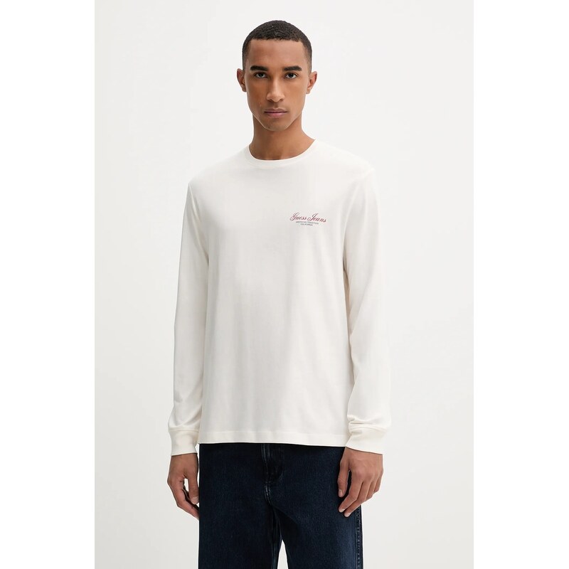 Bavlnené tričko s dlhým rukávom Guess Jeans 65066114