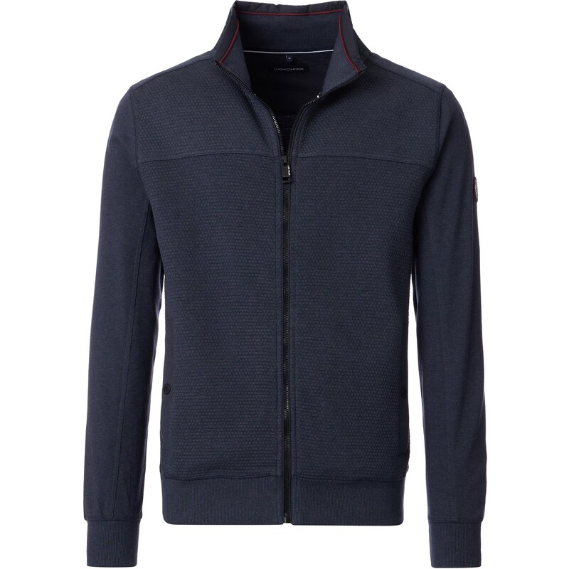 Pánska modrá mikina na zips CASA MODA 65066532