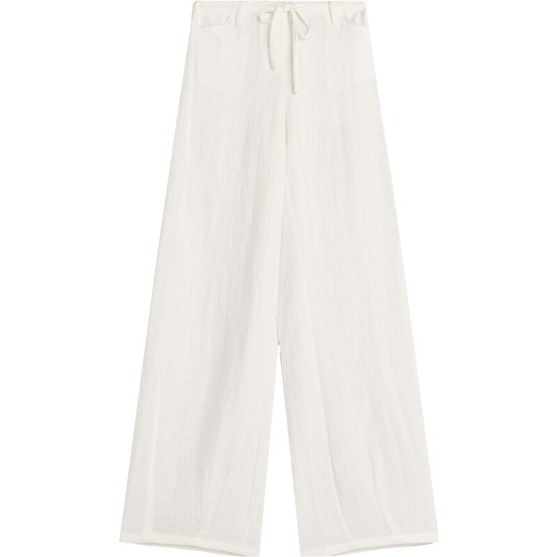 Bershka Nohavice šedobiela 65660362