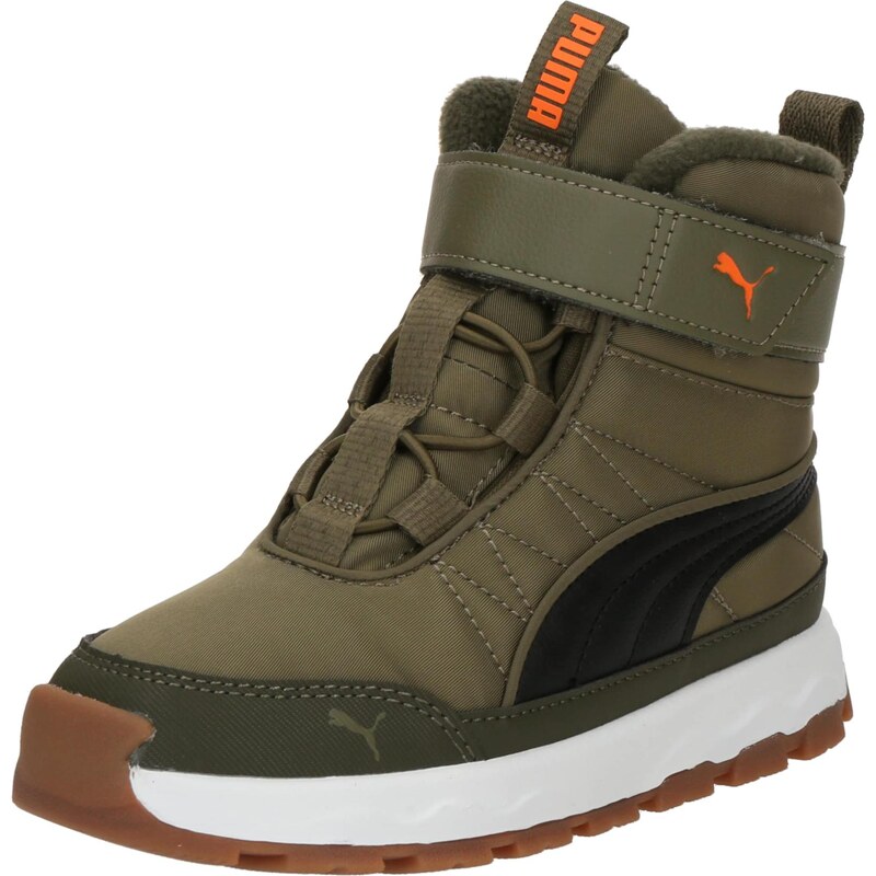PUMA Snehule Evolve olivová / čierna 65088777