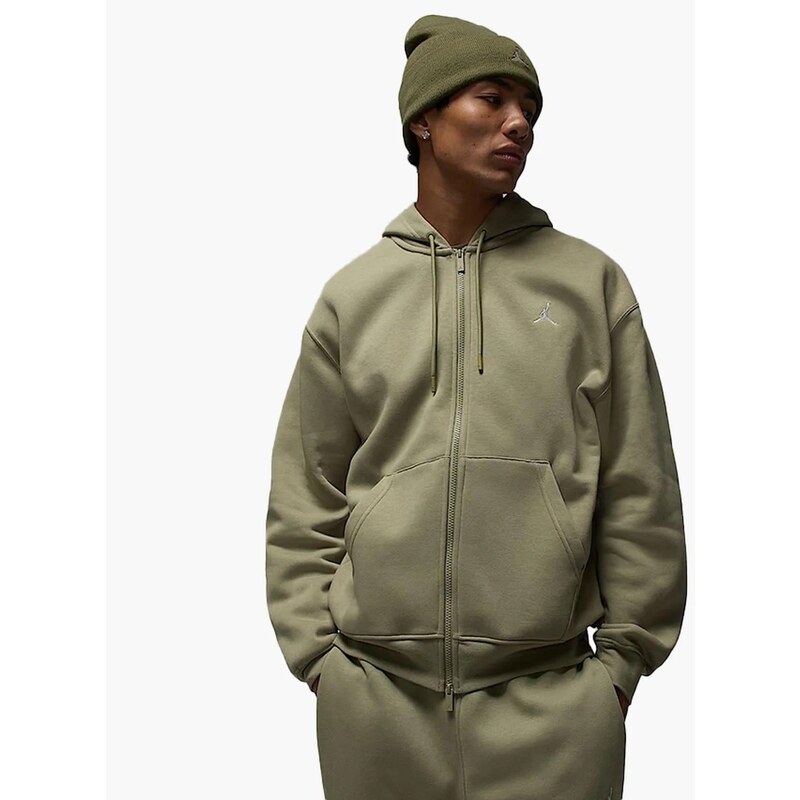 Jordan Men Brooklyn Fleece Full-Zip Hoodie MEDIUM KHAKI/SAIL 205 65067631