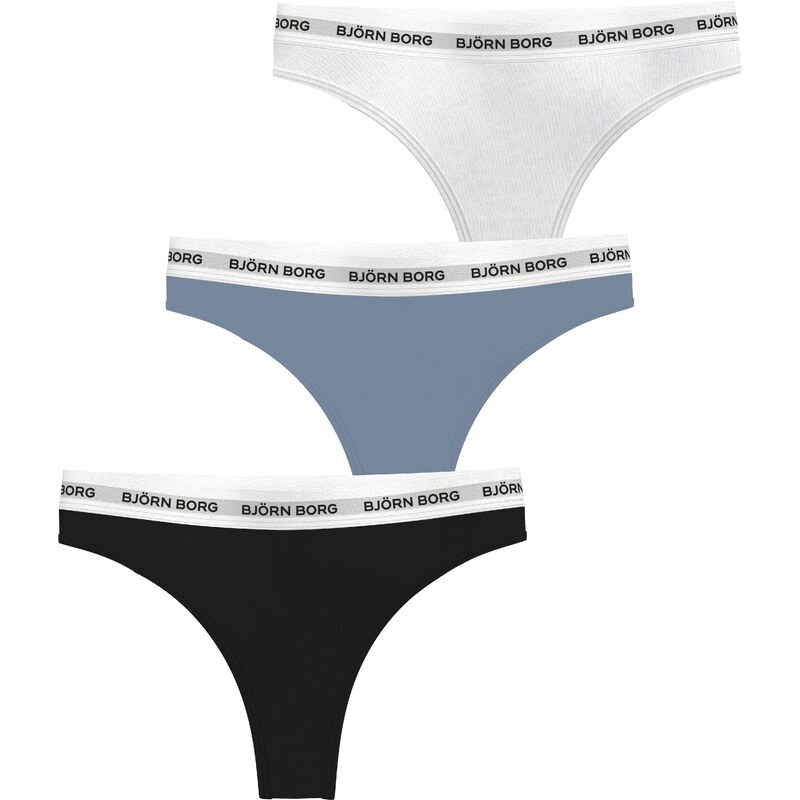 BJÖRN BORG Tangá modrosivá / čierna / biela 65067824