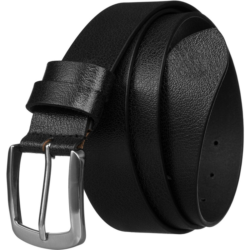 Čierny pánsky kožený opasok s klasickou kovovou prackou - Peterson 65068365