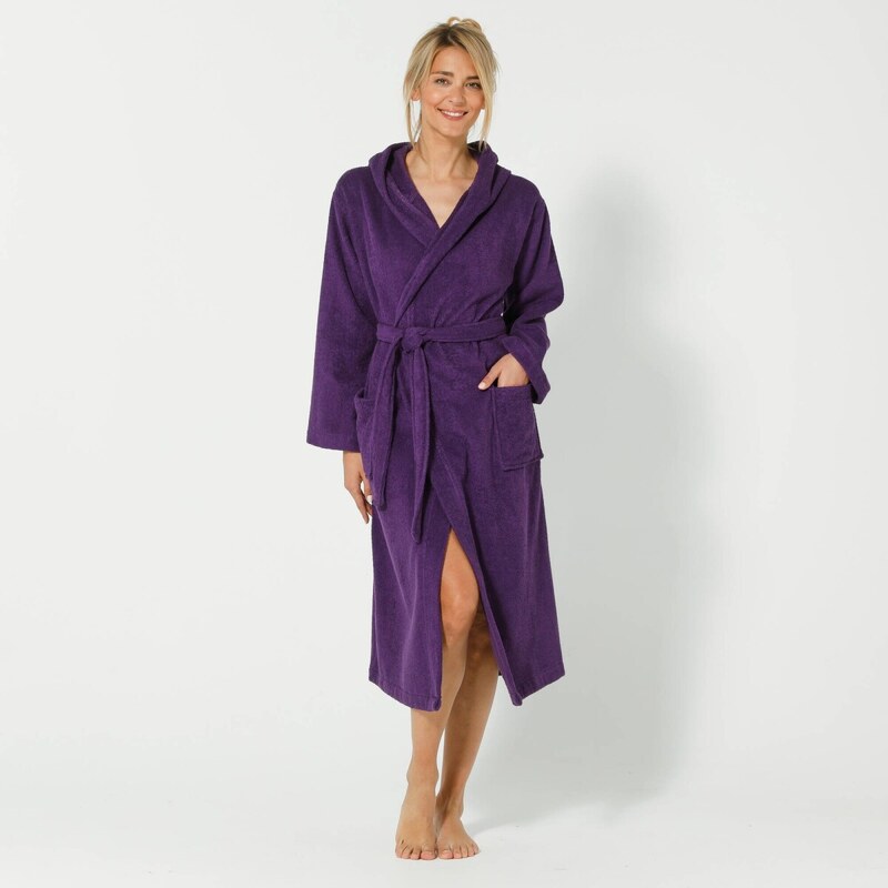 Rýchloschnúci unisex župan s kapucňou fialová 036 Blancheporte 57058952