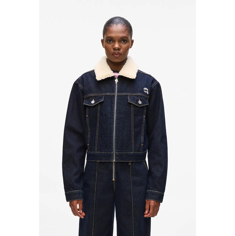 Bavlnená rifľová bunda Karl Lagerfeld IKON 65087092