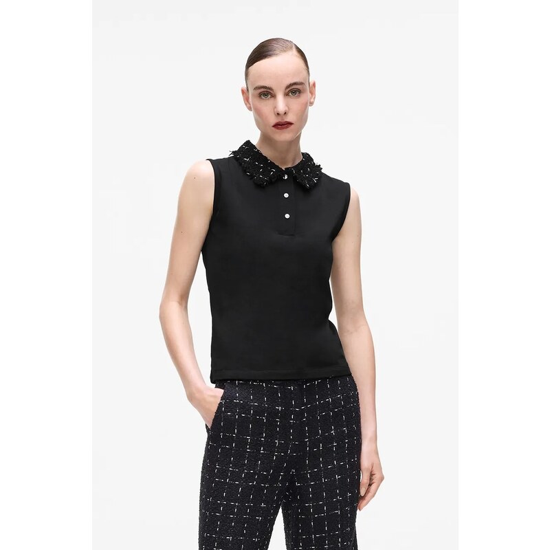 Top s prímesou vlny Karl Lagerfeld 66513964