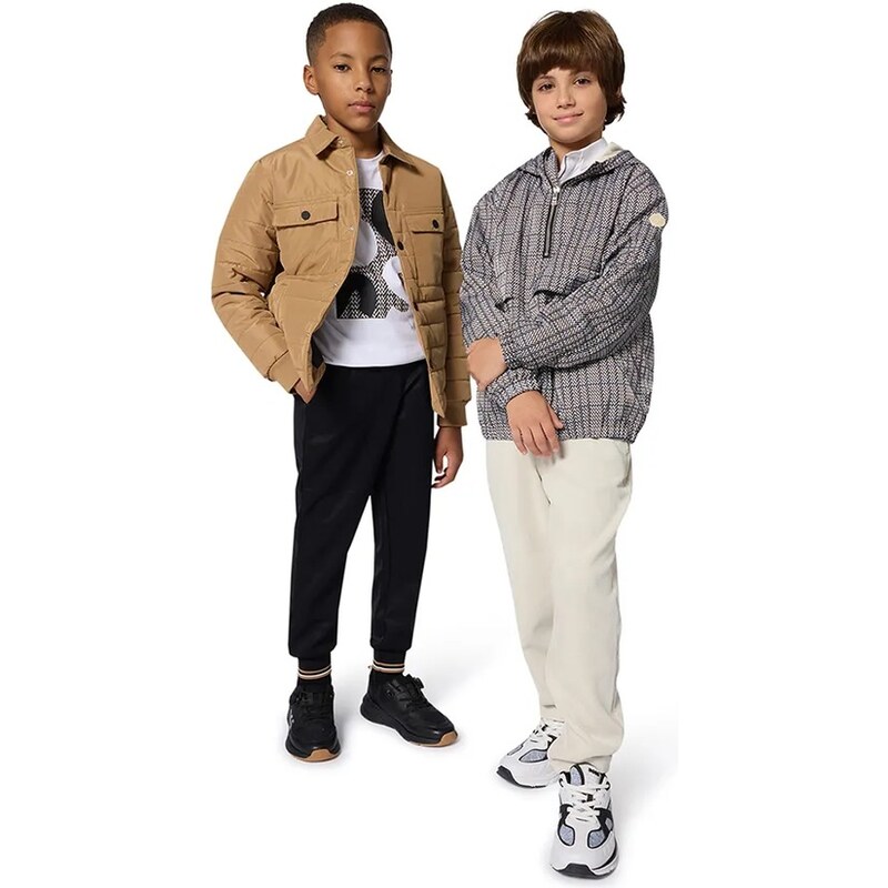 Detské tričko s dlhým rukávom BOSS 65087112