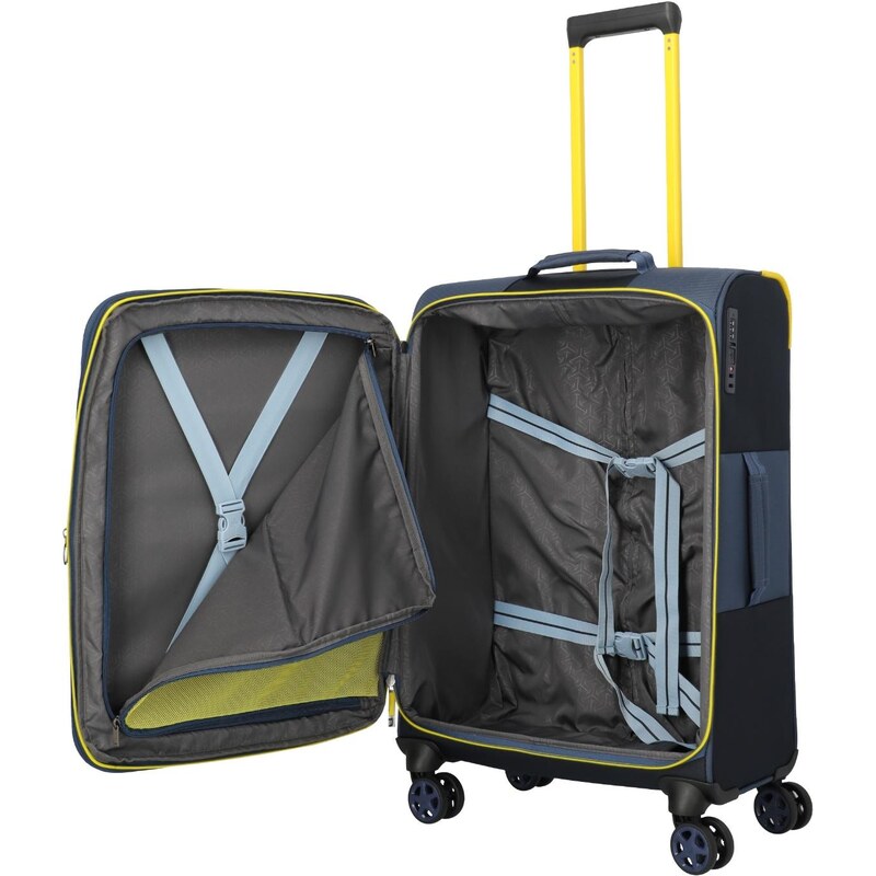 Stredný textilný kufor Travelite Color CrazeNavy 65073710