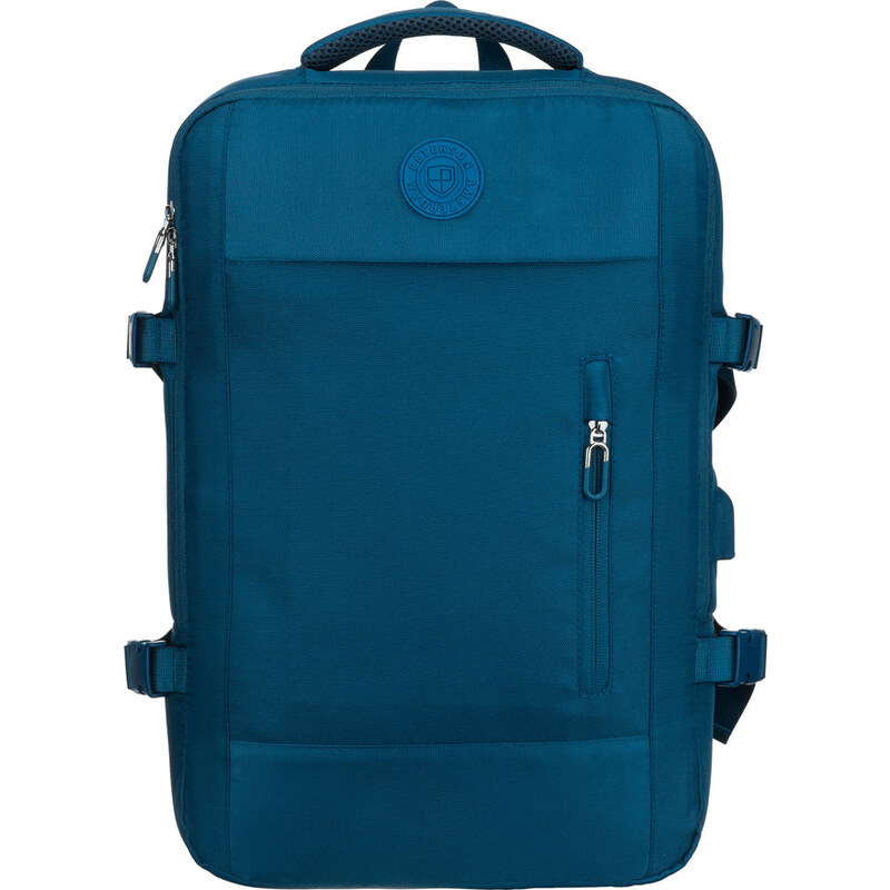 Peterson Modrý cestovný batoh s kompresnými popruhmi PTN 24421 65083831