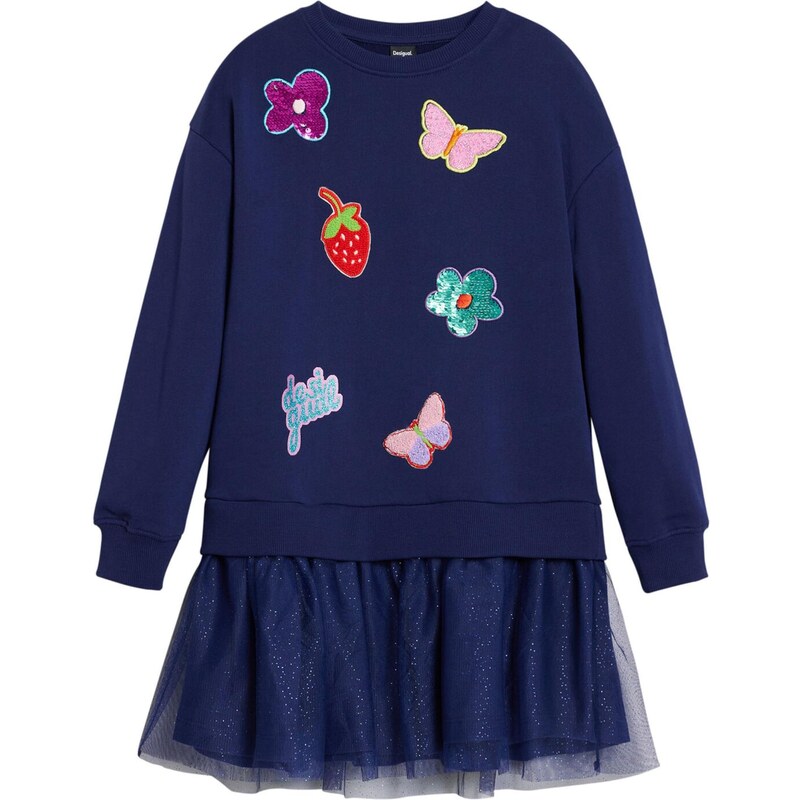 Desigual Šaty námornícka modrá / zmiešané farby 65088639