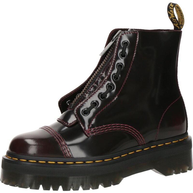Dr. Martens Šnurovacie členkové čižmy Sinclair vínovo červená 65121300