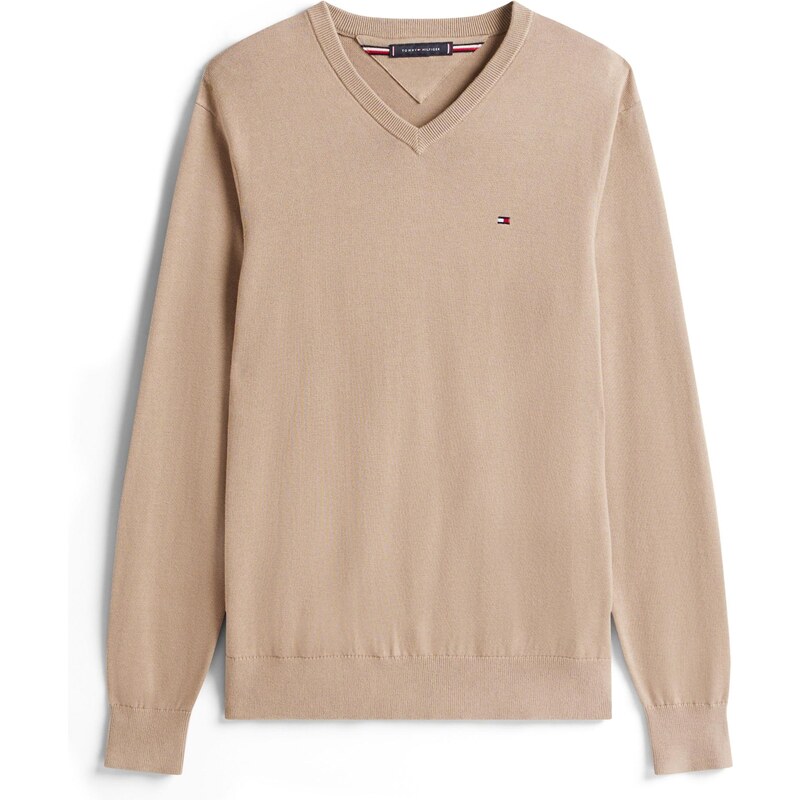 TOMMY HILFIGER Sveter ESSENTIAL farba ťavej srsti 65883899