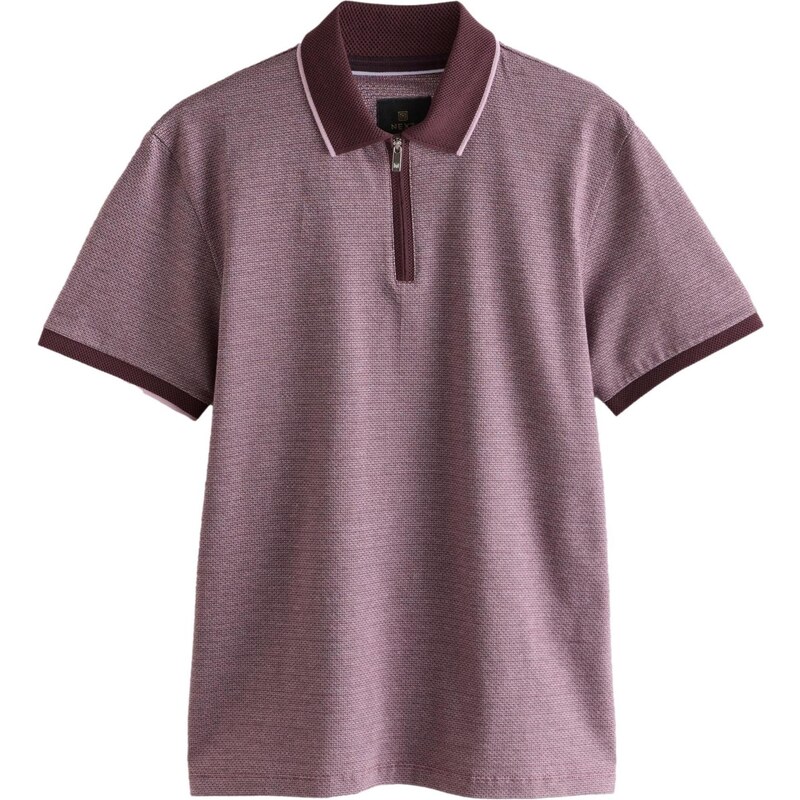 Next Tričko Smart Quarter svetlofialová / tmavoružová 65493893