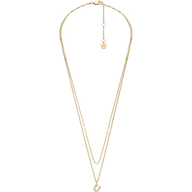 FOSSIL Retiazka Sutton zlatá 65088745