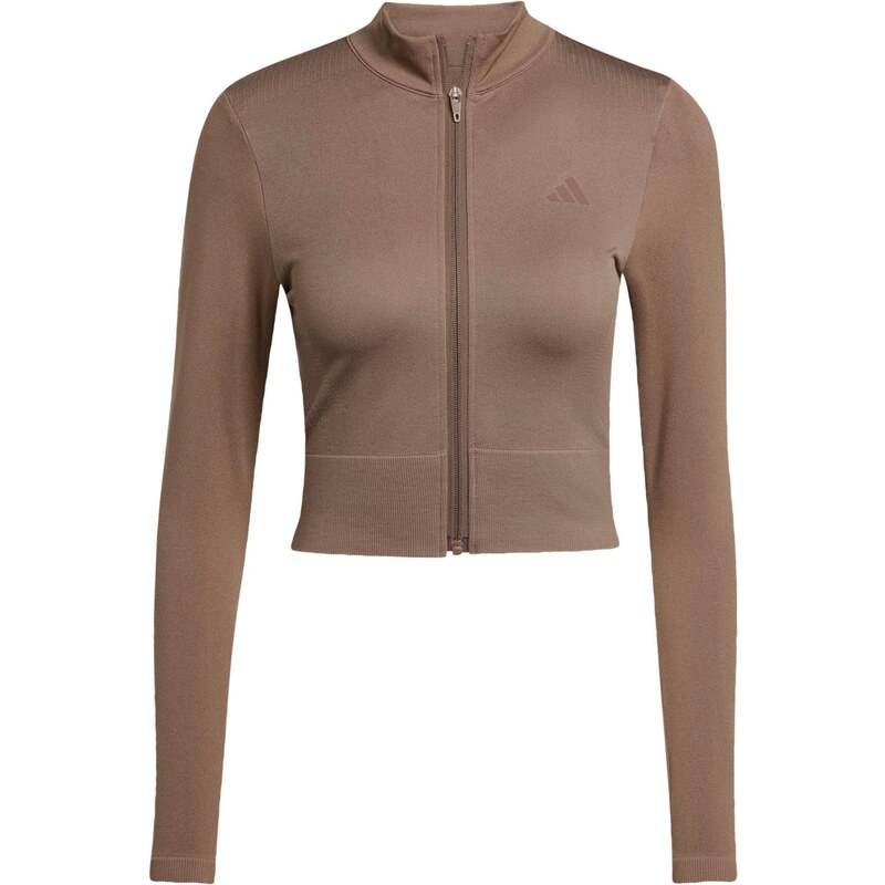 ADIDAS PERFORMANCE Športový kardigán čokoládová 65121280