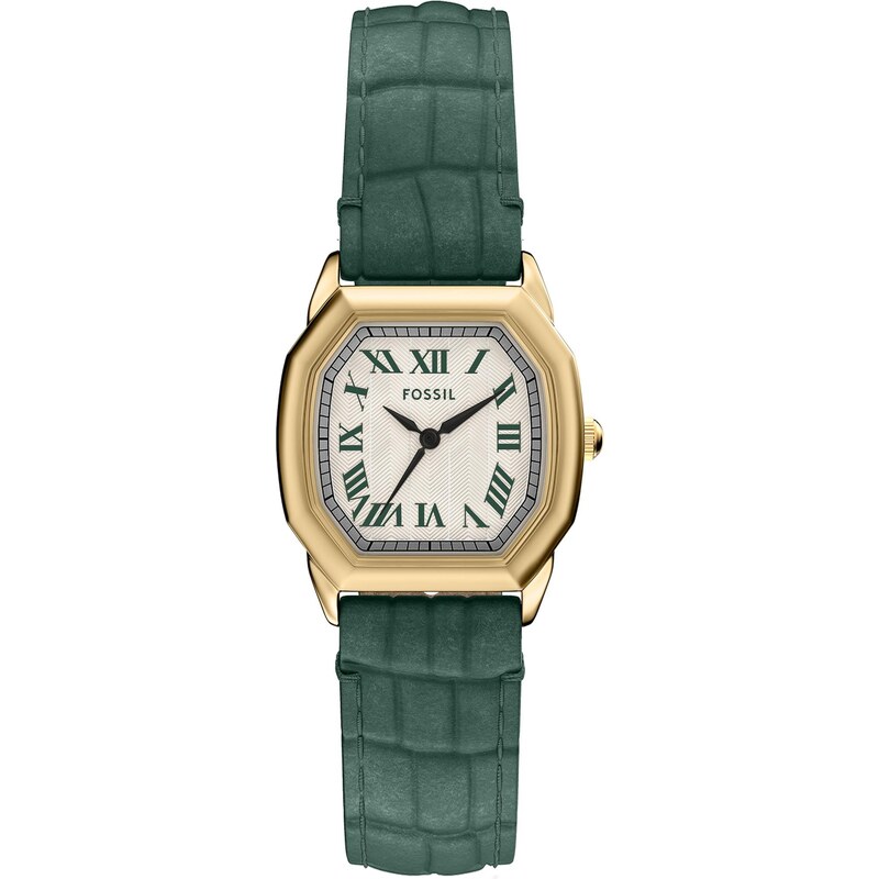 FOSSIL Analógové hodinky HARLOW zlatá / zelená / čierna / biela 65133852