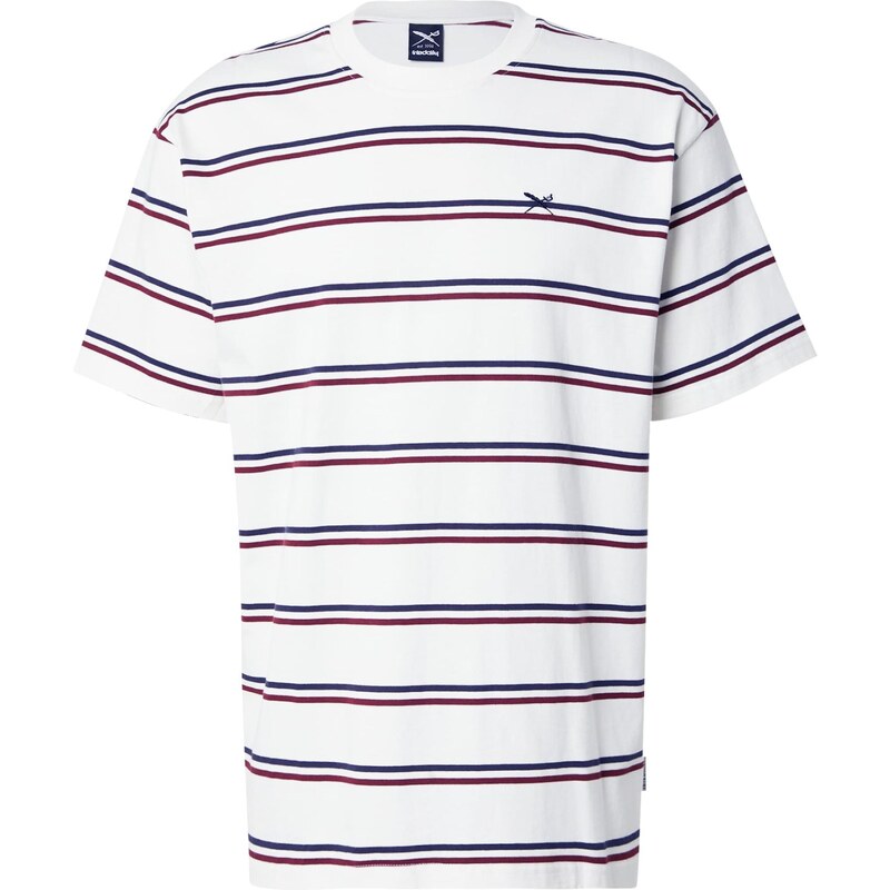 Iriedaily Tričko Callum modrá / burgundská / biela 65654771