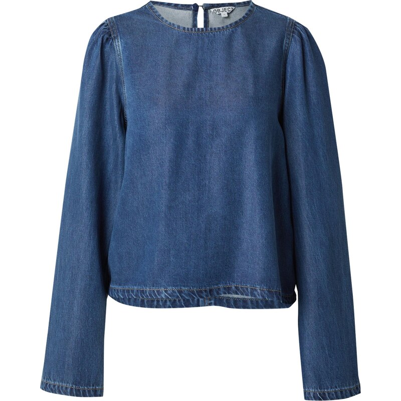 OBJECT Blúzka OBJFRAME modrá denim 65885945